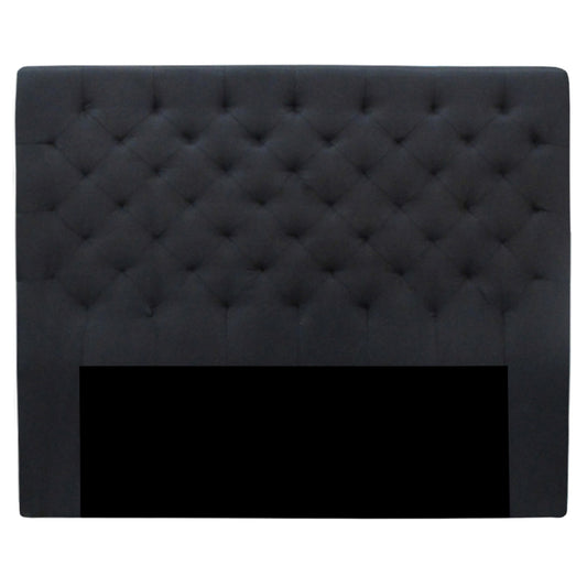 Cherry Headboard California King Black. Upholstered California king headboard with delicate pin tuck detailing. 