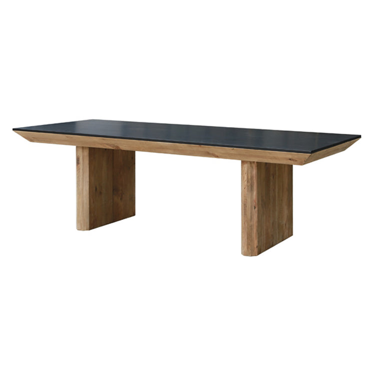 Danika Tapered Dining Table - Black/Natural