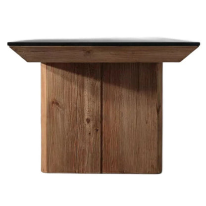 Danika Tapered Dining Table - Black/Natural