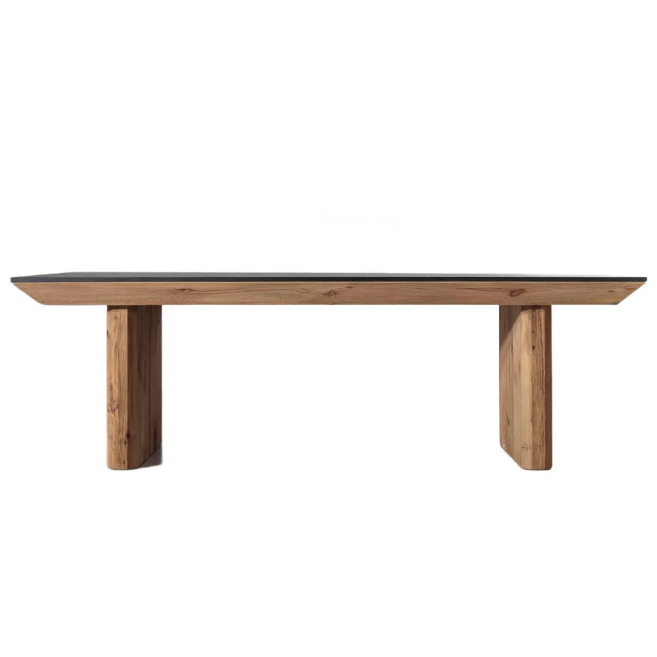 Danika Tapered Dining Table - Black/Natural