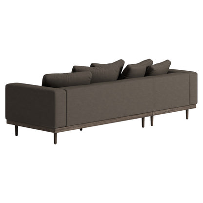 Andrea Sectional Sofa Left - Mocha