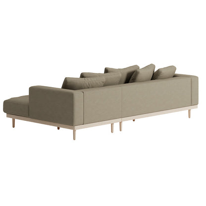 Andrea Sectional Sofa Right - Maple