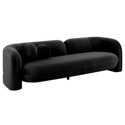 Seattle Sofa - Black Velvet