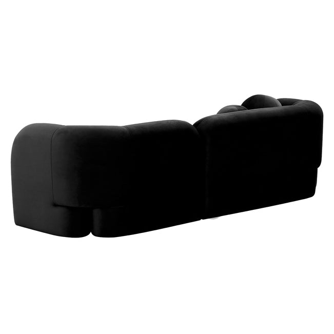 Seattle Sofa - Black Velvet