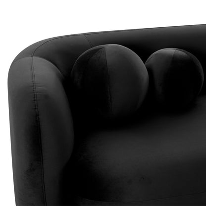 Seattle Sofa - Black Velvet