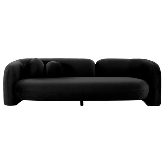 Seattle Sofa - Black Velvet