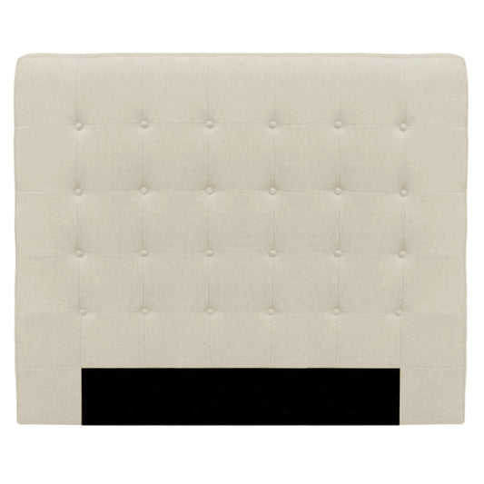 Charly Headboard Super King Natural. Upholstered super king headboard with classic button finish.  