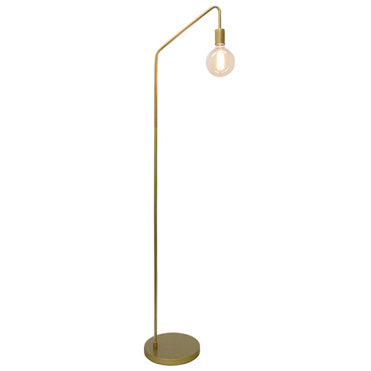 Industrial Arc Floor Lamp - Gold